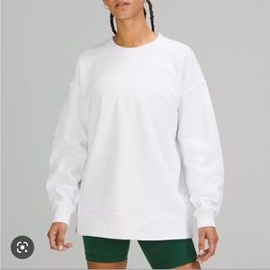 Lululemon Perfectly Oversized Crew (White, Size 6)